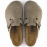 Birkenstock Boston Lit de pied souple Taupe