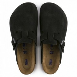 Birkenstock Boston Lit de pied souple Noir