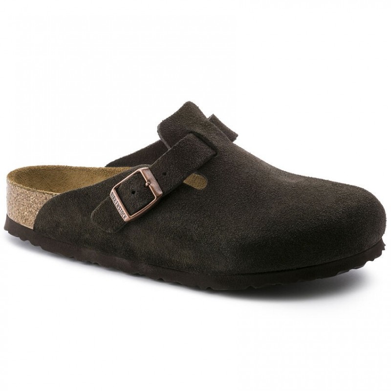 Birkenstock Boston Lit de pied souple Mocha