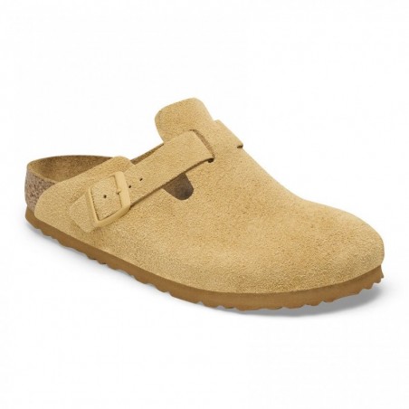 Birkenstock Boston Suède Latte Cream