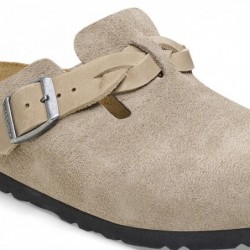 Birkenstock Boston Braided Suède Taupe