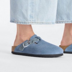 Birkenstock Boston Braided Suède Elemental Blue