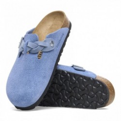 Birkenstock Boston Braided Suède Elemental Blue