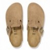 Birkenstock Boston Suède estampé Emboss Dots New Beige