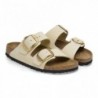 Birkenstock Arizona Big Buckle Cuir nubuck Ecru