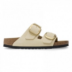 Birkenstock Arizona Big Buckle Cuir nubuck Ecru