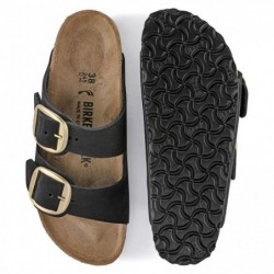 Birkenstock Arizona Big Buckle Cuir nubuck Black