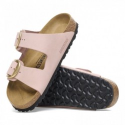 Birkenstock Arizona Big Buckle Cuir nubuck Soft Pink