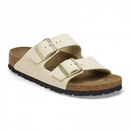 Birkenstock Arizona Cuir nubuck Soft Ecru