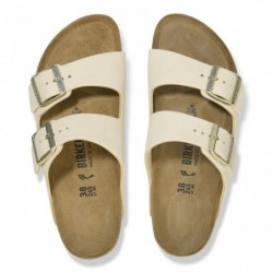 Birkenstock Arizona Cuir nubuck Soft Ecru