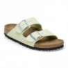 Birkenstock Arizona Cuir nubuck Soft Faded Lime