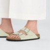 Birkenstock Arizona Cuir nubuck Soft Faded Lime