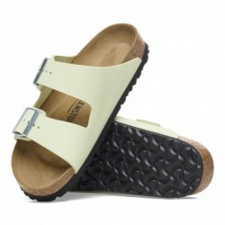 Birkenstock Arizona Cuir nubuck Soft Faded Lime