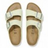 Birkenstock Arizona Cuir nubuck Soft Faded Lime