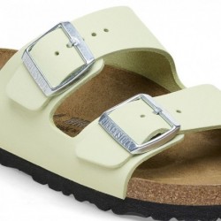 Birkenstock Arizona Cuir nubuck Soft Faded Lime