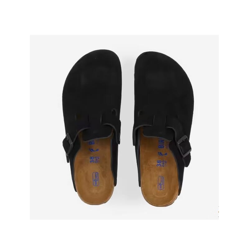 Birkenstock BOSTON SUEDE NOIR