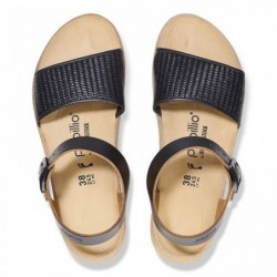 Birkenstock Glenda French Piping Cuir naturel/Synthétique Black