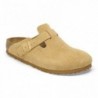 Birkenstock Boston Suède Latte Cream