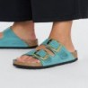 Birkenstock Arizona Big Buckle Cuir huilé Biscay Bay