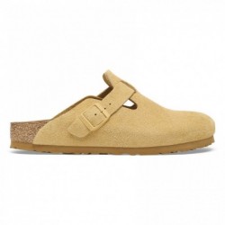 Birkenstock Boston Suède Latte Cream