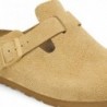 Birkenstock Boston Suède Latte Cream