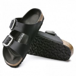 Birkenstock Arizona Big Buckle Cuir huilé Noir