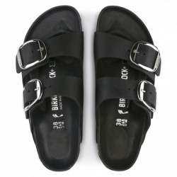 Birkenstock Arizona Big Buckle Cuir huilé Noir