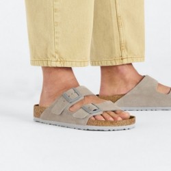 Birkenstock Arizona Suède Stone Coin