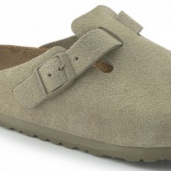 Birkenstock Boston Suède Faded Khaki