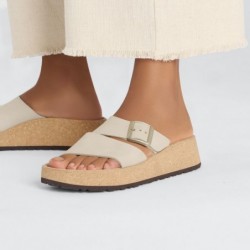 Birkenstock Almina Cuir nubuck Sandcastle