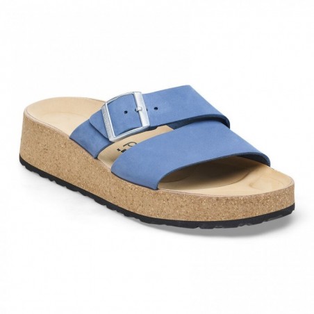 Birkenstock Almina Cuir nubuck Bleu