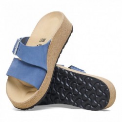 Birkenstock Almina Cuir nubuck Bleu