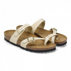 Birkenstock Mayari Cuir nubuck Soft Ecru