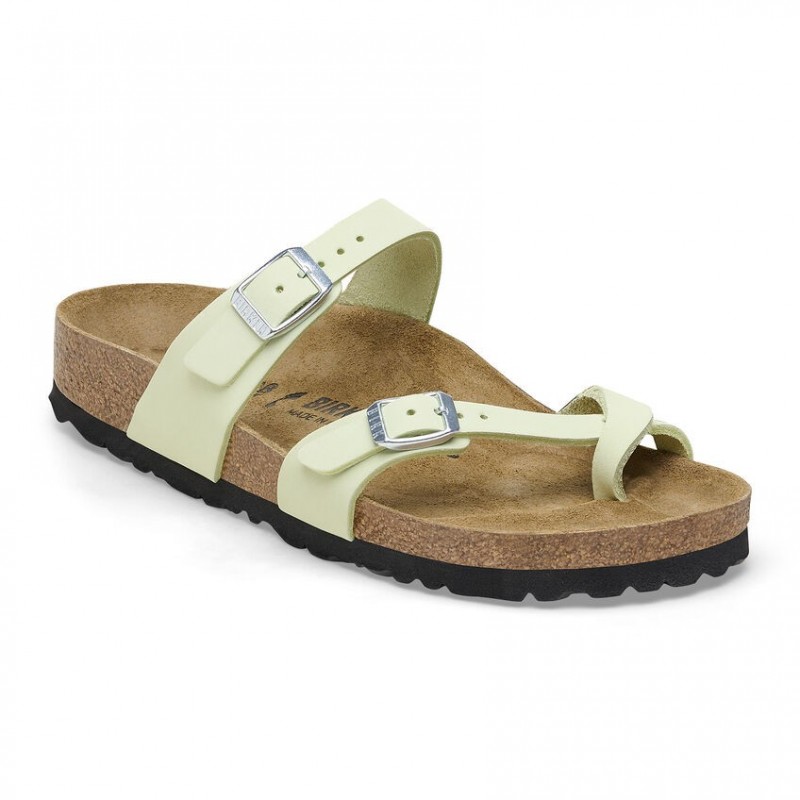 Birkenstock Mayari Cuir nubuck Soft Faded Lime