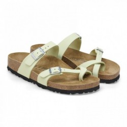 Birkenstock Mayari Cuir nubuck Soft Faded Lime