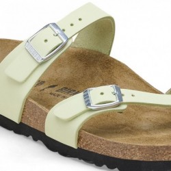 Birkenstock Mayari Cuir nubuck Soft Faded Lime