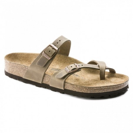 Birkenstock Mayari Cuir huilé Brun