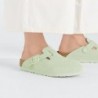 Birkenstock Boston Suède Faded Lime