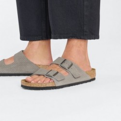 Birkenstock Arizona Suède estampé Emboss Dots Stone Coin