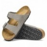 Birkenstock Arizona Suède estampé Emboss Dots Stone Coin