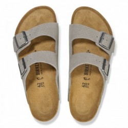 Birkenstock Arizona Suède estampé Emboss Dots Stone Coin