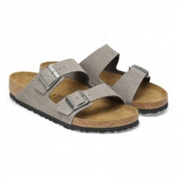 Birkenstock Arizona Suède estampé Emboss Dots Stone Coin