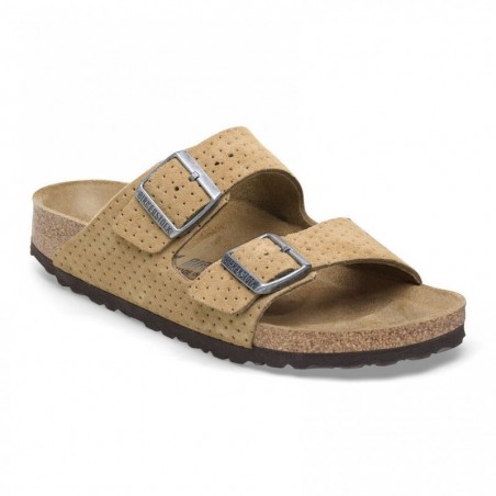 Birkenstock Arizona Suède estampé Emboss Dots New Beige