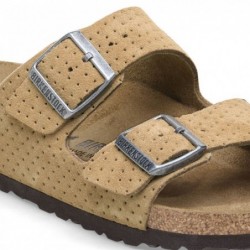 Birkenstock Arizona Suède estampé Emboss Dots New Beige