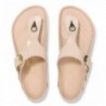 Birkenstock Gizeh Big Buckle Cuir naturel verni New Beige