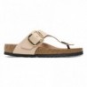 Birkenstock Gizeh Big Buckle Cuir naturel verni New Beige