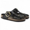 Birkenstock Gizeh Big Buckle Cuir naturel verni Noir