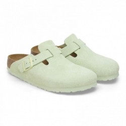 Birkenstock Boston Suède Faded Lime