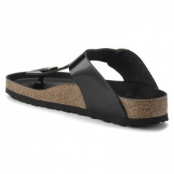 Birkenstock Gizeh Big Buckle Cuir naturel verni Noir