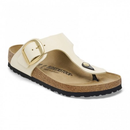 Birkenstock Gizeh Big Buckle Cuir nubuck Ecru